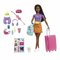 Lalki dla dziewczynek - Lalka Barbie „Brooklyn” Roberts Z Kotkiem I 10 Akcesoriami Hgx55 - miniaturka - grafika 1