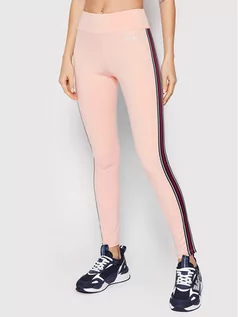 Spodnie sportowe damskie - Guess Legginsy O1RA38 MC049 Różowy Slim Fit - grafika 1