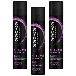 Bardzo mocny spray do włosów 3x300ml Syoss - Kosmetyki do stylizacji włosów - miniaturka - grafika 1