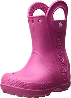 Buty dla dziewczynek - Crocs Dziecięce buty dziecięce Handle It Rain Boot, różowy, 25/26 EU - grafika 1