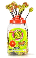 Gumy do żucia, lizaki, dropsy - Pin Pop, Lizaki Owocowe Z Gumą, 100 Sztuk - miniaturka - grafika 1