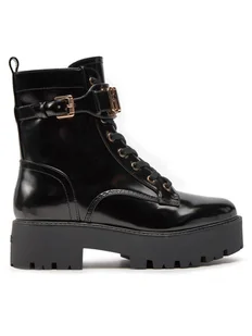 Guess Botki Vaires FLTSOM PAT10 Czarny - Botki damskie - miniaturka - grafika 1