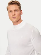 Swetry męskie - KARL LAGERFELD Golf 655002 544399 Biały Regular Fit - miniaturka - grafika 1