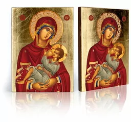 Ikona religijna Matka Boża Karmiąca - Ikony i obrazy sakralne - miniaturka - grafika 1