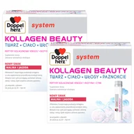 Włosy, skóra, paznokcie - Zestaw Doppelherz System Kollagen Beauty, smak malina i jagoda, 2 x 30 ampułek - miniaturka - grafika 1