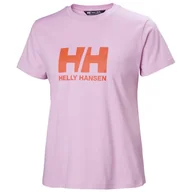 Koszulki i topy damskie - Damska Koszulka z krótkim rękawem HELLY HANSEN W HH LOGO T-SHIRT 2.0 34465_052 – Różowy - miniaturka - grafika 1