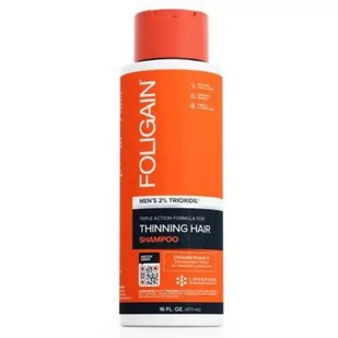 Foligain Szampon na Porost Włosów 2% Trioxidil, Przeciw Wypadaniu Włosów dla Mężczyzn 473ml - Szampony do włosów - miniaturka - grafika 1