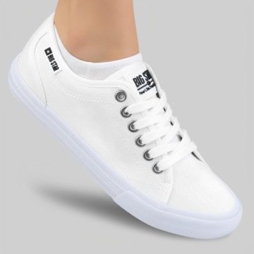 Trampki Big Star Białe damskie Buty tenisówki niskie sneakersy W274835 38