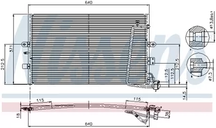NISSENS CHŁODNICA KLIMATYZACJI 94301 SAAB 9-5 97 94301 - Chłodnice - miniaturka - grafika 1