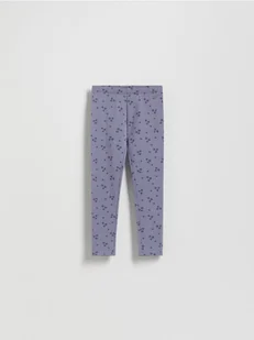 Reserved - Wzorzyste legginsy - jasnoniebieski - Spodnie i spodenki dla dziewczynek - miniaturka - grafika 1