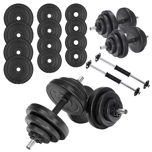 Zestaw hantli 2x10kg, 2 x 10kg, hantle, 12 talerzy - Hantle i ciężarki - miniaturka - grafika 1