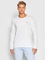Koszulki męskie - Polo Ralph Lauren Longsleeve Sle 714844759004 Biały Regular Fit - miniaturka - grafika 1