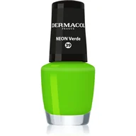 Lakiery do paznokci - Dermacol Neon neonowy lakier do paznokci odcień 39 Verde 5 ml - miniaturka - grafika 1