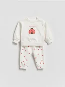 Komplety dla niemowląt - Reserved - Bawełniany komplet - złamana biel - miniaturka - grafika 1
