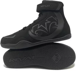 Kimona, stroje i obuwie - Rival Buty Bokserskie Zapaśnicze RSX-Genesis Black - grafika 1