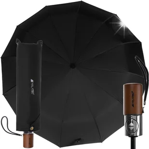 Parasol Składany Damski Męski Parasolka Automat 12 Drutów Mocny Duży 115cm - Parasole - miniaturka - grafika 1