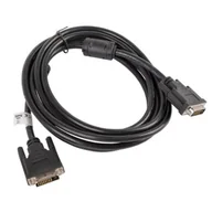 Kable komputerowe i do monitorów - LANBERG LANBERG Kabel DVI-D(24+1) DVI-D(24+1) M/M 3M czarny (CA-DVID-10CC-0030-BK) - miniaturka - grafika 1