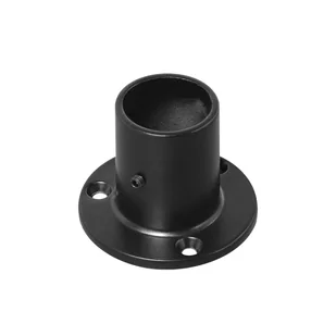 Końcówka mocująca wysoka czarna do drążka do szafy Tris Black śr. 25 mm Q25 - Meble modułowe i akcesoria - miniaturka - grafika 1