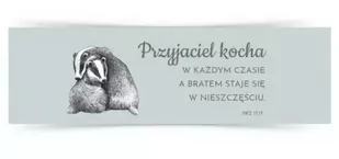 Zakładka duża - Przyjaciel kocha w każdym czasie.. - Szaron - Zakładki do książek - miniaturka - grafika 1