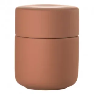 Zone Denmark Pojemnik z pokrywą Ume Terracotta 31548 - Pojemniki łazienkowe - miniaturka - grafika 1