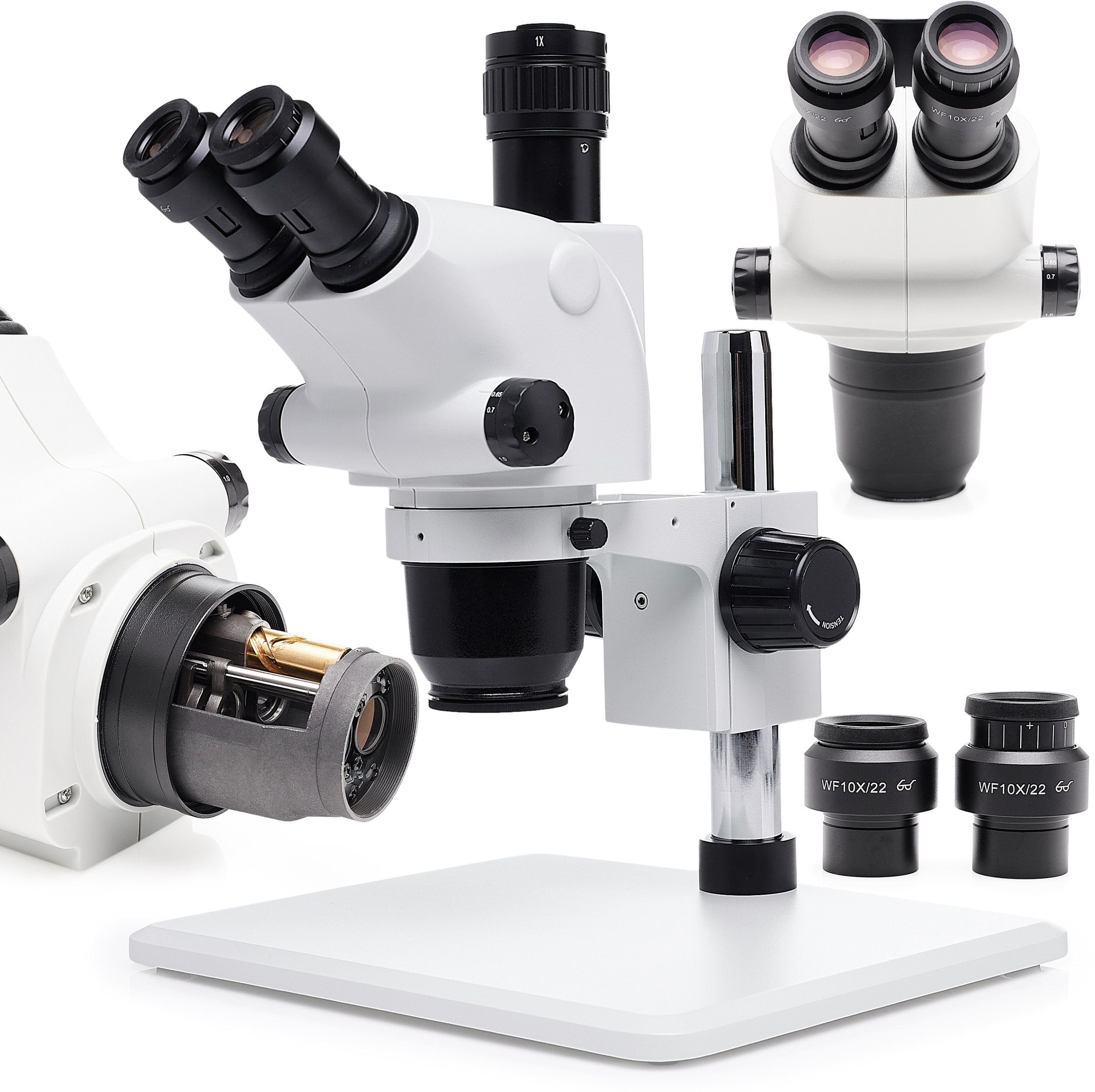 Profesjonalny Mikroskop Stereoskopowy Trinokularowy 6,5-65x dla Elektronika Jubilera