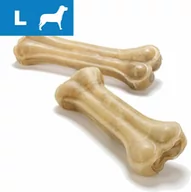 Przysmaki dla psów - Barkoo kości do żucia z prasowanej skóry, wołowe, L - 3 x 21 cm - miniaturka - grafika 1