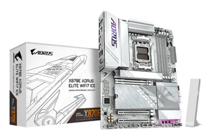 Płyta główna GIGABYTE X870E AORUS ELITE WIFI7 ICE AMD X870E Gniazdo AM5 ATX X870E A ELITE WF7 ICE - Płyty główne - miniaturka - grafika 1