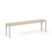 Wyposażenie sportowe i gimnastyczne - Ławka do szatni, siedzisko - laminat, długość 1500 mm, brzoza - miniaturka - grafika 1