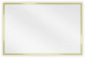 Lustra - Mexen Loft lustro łazienkowe prostokątne 60 x 40 cm, rama złota - 9852-060-040-000-50 - miniaturka - grafika 1