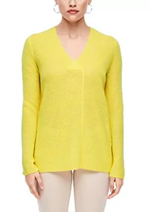 s.Oliver BLACK LABEL Sweter damski, żółty, 38 PL - Swetry damskie - miniaturka - grafika 1
