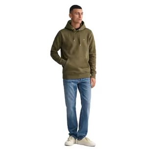 GANT Reg Shield męska bluza z kapturem, Juniper Green, XL - Bluzy męskie - miniaturka - grafika 1