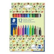 Kredki, ołówki, pastele i pisaki - Staedtler, Flamastry szkolne Pattern Mix w opakowaniu, 12 kolorów - miniaturka - grafika 1
