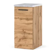 Szafki kuchenne - Szafka kuchenna stojąca z blatem drewniana modułowa blande 40cm dąb wotan - miniaturka - grafika 1