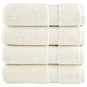 Ręczniki - vidaXL Ręczniki premium SOLUND, 4 szt., kremowe, 70x140 cm, 600 g/cm² - miniaturka - grafika 1