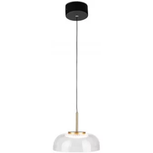 Altavola Design Vitrum lampa wisząca 1x7W LED czarny mat/satynowe złoto/przezroczysty LA104/P - Lampy sufitowe - miniaturka - grafika 1