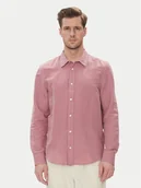 Koszule męskie - Lee Koszula Patch 112363906 Różowy Regular Fit - miniaturka - grafika 1
