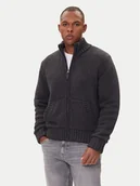 Swetry męskie - Guess Jeans Kardigan M5BR07 Z0662 Szary Regular Fit - miniaturka - grafika 1