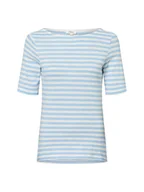 Koszulki i topy damskie - s.Oliver Koszulka damska Kobiety Bawełna niebieski|biały|wielokolorowy w paski, 40 - miniaturka - grafika 1