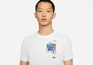 Nike Air Jordan Futura Crew Tee White - Koszulki męskie - miniaturka - grafika 1