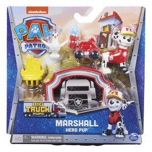 Psi Patrol: Big Truck Pups Hero Pups figurki Marshall - Figurki dla dzieci - miniaturka - grafika 1