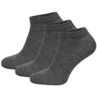 Skarpetki męskie - Skarpetki Zulu Diplomat Merino Low 3-pack Rozmiar skarpet: 35-38 / Kolor: jasnoszary - miniaturka - grafika 1