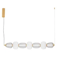 Lampy sufitowe - Zwisająca lampa nad stół ARROYOS LE44492 LED 42W 3000K biały złoty - miniaturka - grafika 1