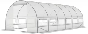 ZARIA Tunel foliowy z oknami  ZARIA, biały, 6x3x2 m - Szklarnie ogrodowe - miniaturka - grafika 1