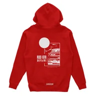 Odzież do sportów motorowych - Bluza z kapturem Nissan Skyline 33 GTR czerwona-L - miniaturka - grafika 1