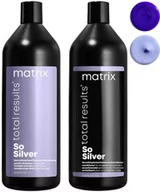 Odżywki do włosów - Matrix Total Results So Silver - zestaw do włosów blond i siwych, szampon 1000ml i odżywka 1000ml 16/zestaw - miniaturka - grafika 1