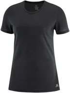 Koszulki sportowe damskie - Salomon Koszulka Comet Short Sleeve W Black/ Heather C15365 - miniaturka - grafika 1