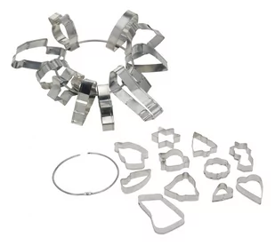 Foremki na ciastka aluminiowe 11 różnych elementów motyw świąteczny - Formy do ciast - miniaturka - grafika 1