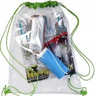 Plecaki worki - PRZEZROCZYSTY WOREK PLECAK PODRÓŻNY ORGANIZER - miniaturka - grafika 1