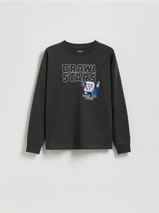 Reserved - Longsleeve Brawl Stars - czarny - Bluzki dla chłopców - miniaturka - grafika 1