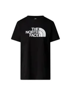 Koszulki i topy damskie - The North Face Damskie S/S Relaxed Easy Koszulka Black XL - miniaturka - grafika 1